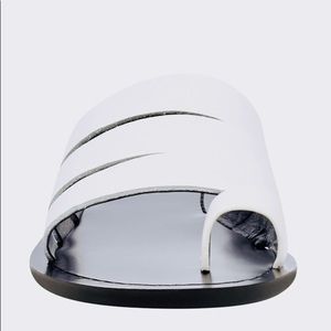 White Marc Fisher | LTD Rilee Slide Sandal | 10 M